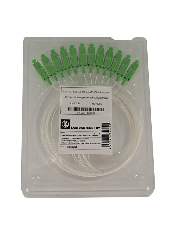 PIG TAIL (FIBRE) SC APC SM 12PCS 1.0M WHITE