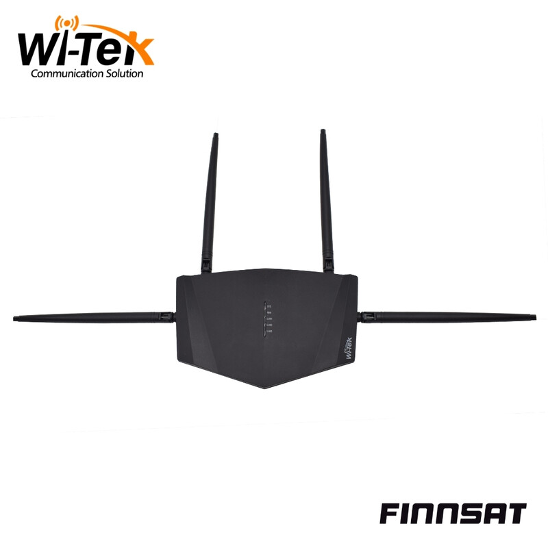 wi-tek Trådlös basstation 2.4g 300m 1wan+3lan poe cctv