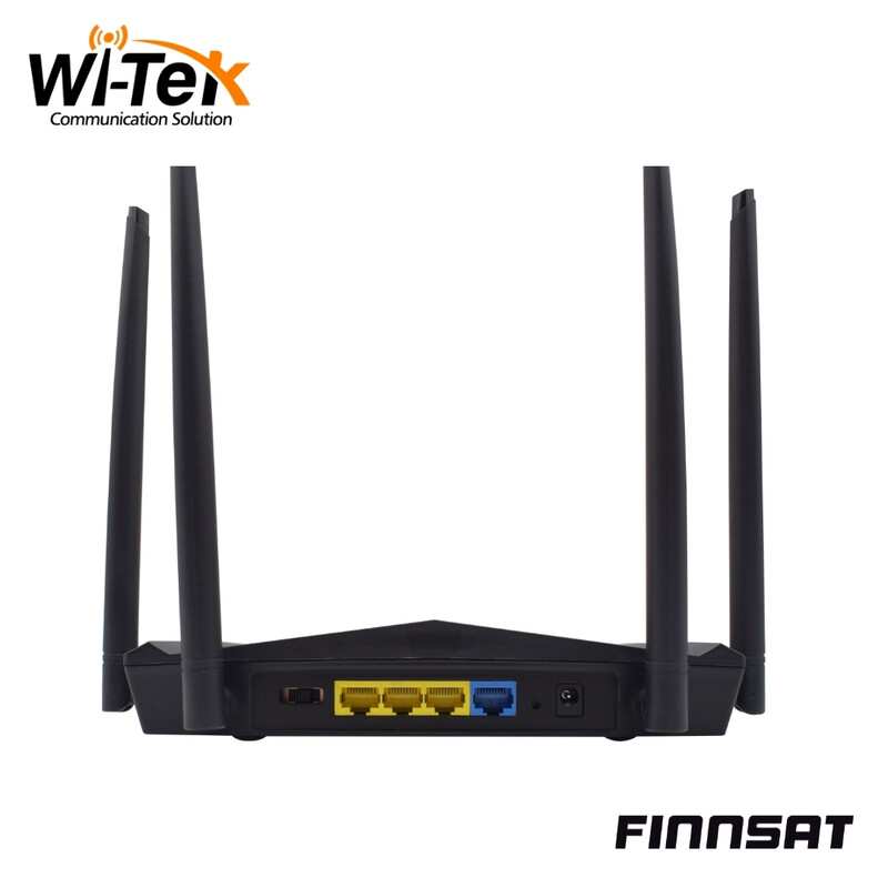 wi-tek Trådlös basstation 2.4g 300m 1wan+3lan poe cctv