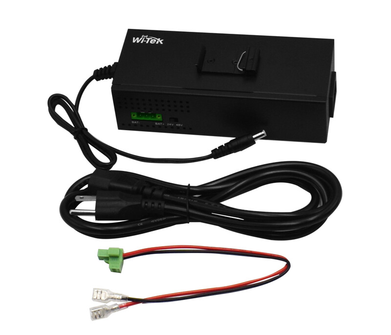wi-tek Ethernet switch 2xge 230ac/12dc poe injector