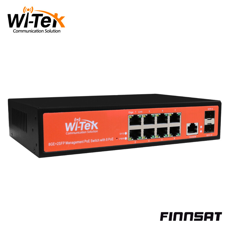 wi-tek Ethernet switch 8xge+2sfp 24/48v poe auto mana