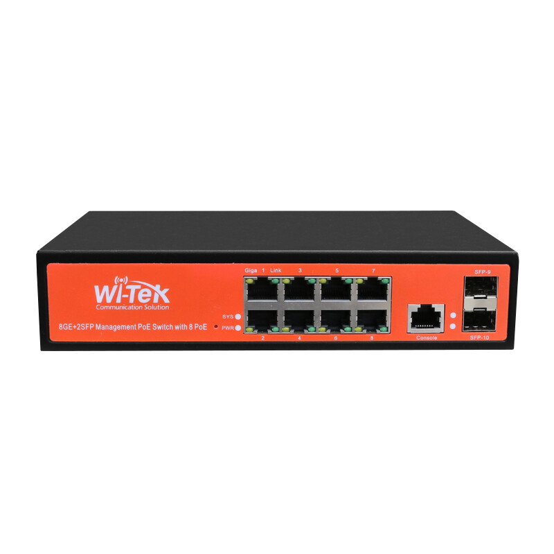 wi-tek Ethernet switch 8xge+2sfp 24/48v poe auto mana