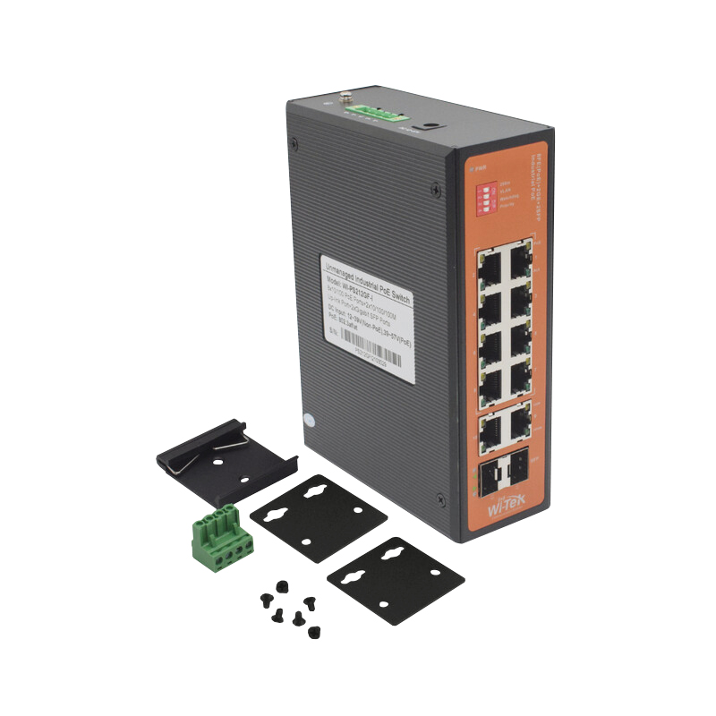 wi-tek Ethernet kytkin finnsat 8fe(poe)+2ge+2sfp poe din