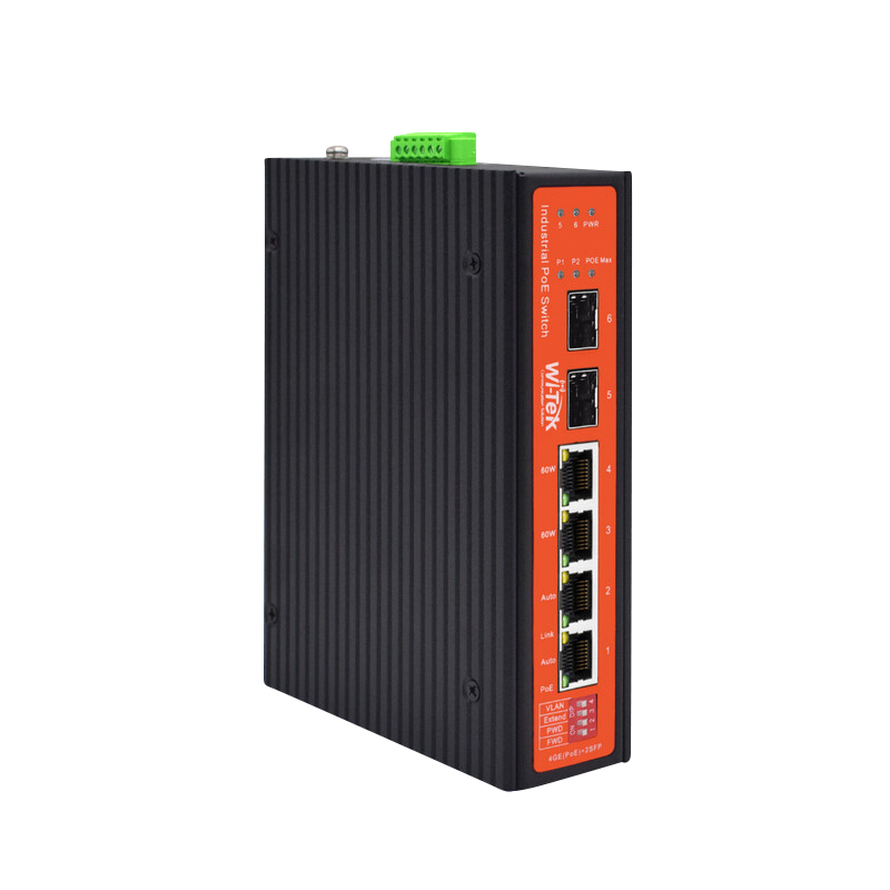 ETHERNET KYTKIN FINNSAT 4GE(POE)+2SFP POE DIN