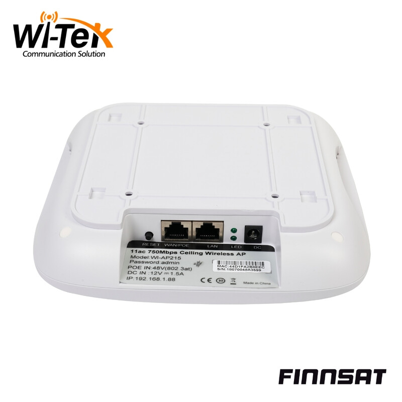 wi-tek Tukiasema langaton finnsat 2.4/5g 750m cloud managed ap