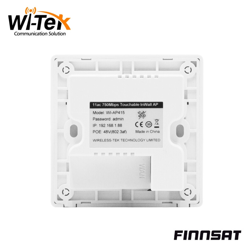 wi-tek Tukiasema langaton finnsat 2.4/5g 750m wallplate ap