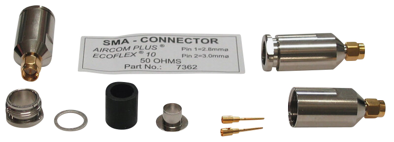 CONNECTOR SMA-MALE ECOFLEX10 50ohM