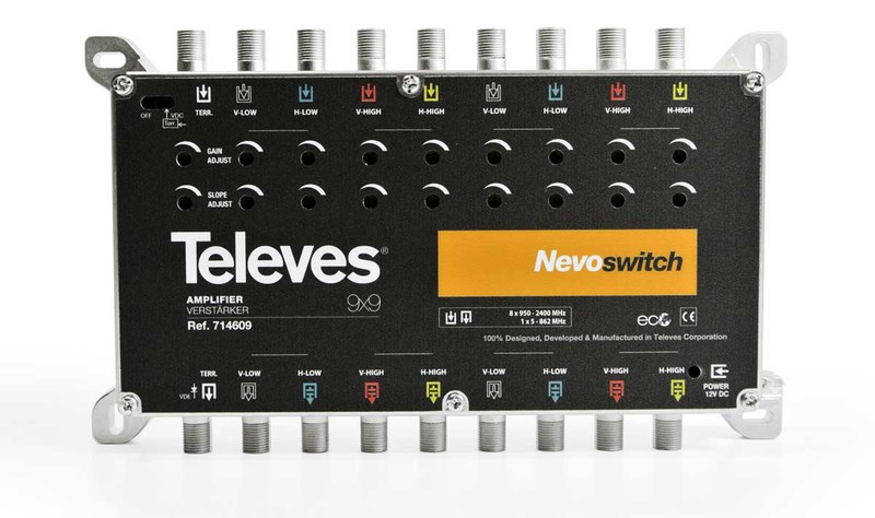 televes I.f. amplifier 9x9 gain 25/27db 110db