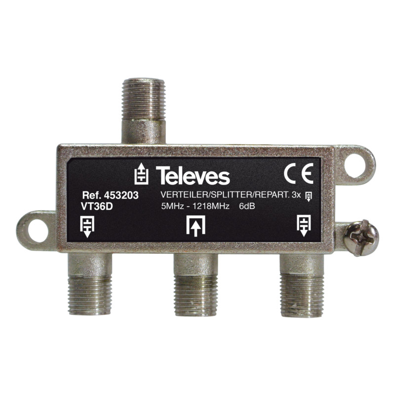 televes Jaotin finnsat 5-1218mhz, 3x6db