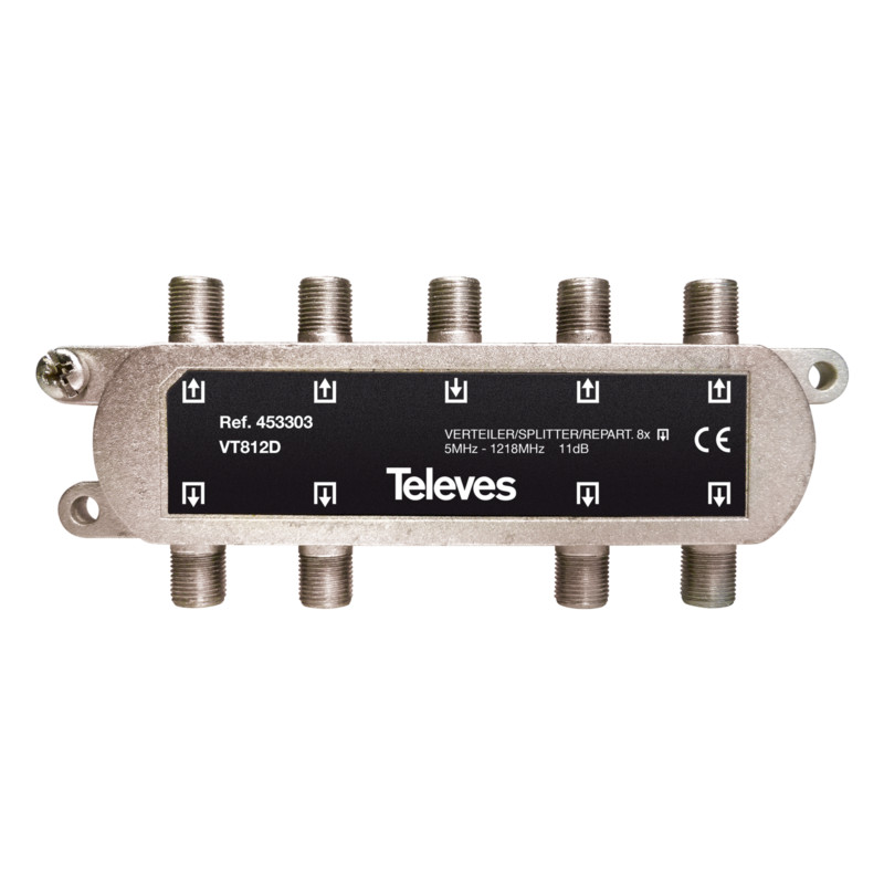 DISTRIBUTOR 5-1218MHz, 8x11dB