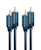 clicktronic Liitosjohto clicktronic casual 2rca-uros/2rca-uros 1,0m