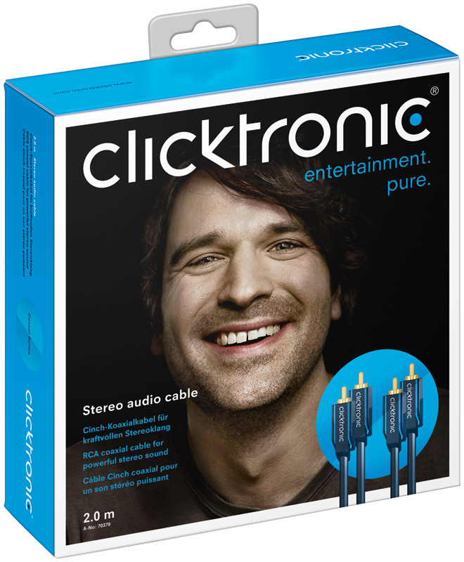 clicktronic Liitosjohto clicktronic casual 2rca-uros/2rca-uros 5,0m
