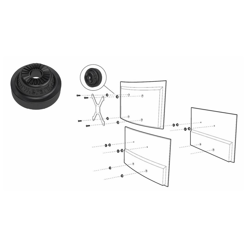 AV-APPARAT ADAPTATION KIT FOR CURVED TVS