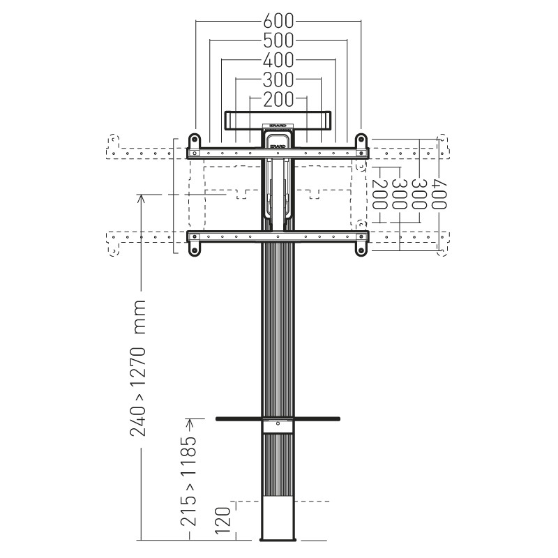 erard Wall bracket exostand600 all-in-one 40-85in