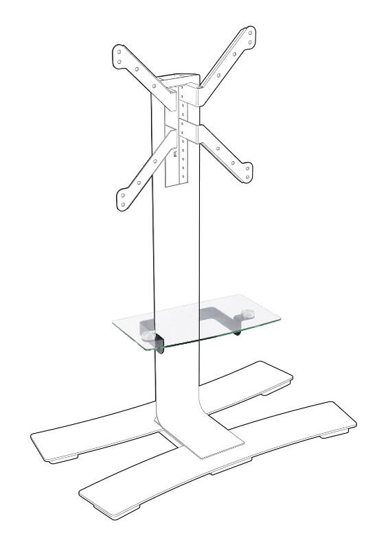 AV-APPARAT AV DEVICE SHELF BLACK