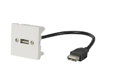 AV-BOX 1 X USB 45X45MM, CABLE 10CM