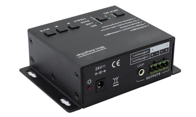 kanexpro Mixer mic mixer 2x20w 4ohm