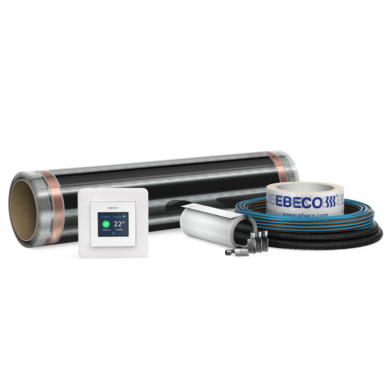 ebeco Lämmityselementti foil kit 65w/15m2+eb500,leveys100cm