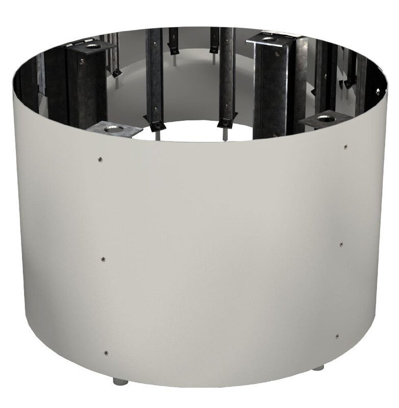 Lisäkoroke kiukaalle 230x310mm Steel