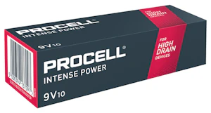 procell Batteri alkal intense 10ct alkaline intense 9v 10 st