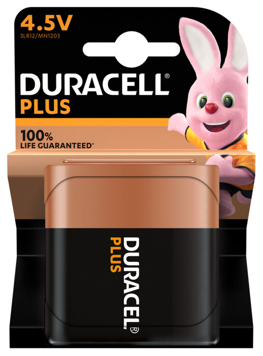 BATTERI ALKAL DURACELL PLUS 4.5V/3LR12ALKALI
