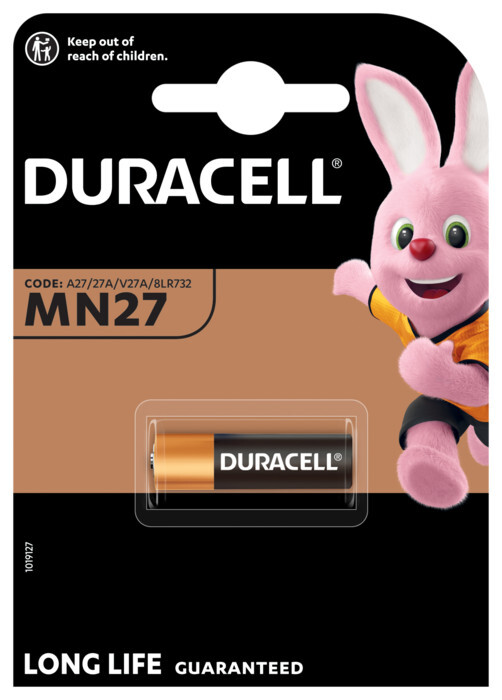 BATTERI ALKAL DURACELL MN27 ALKALI BL1