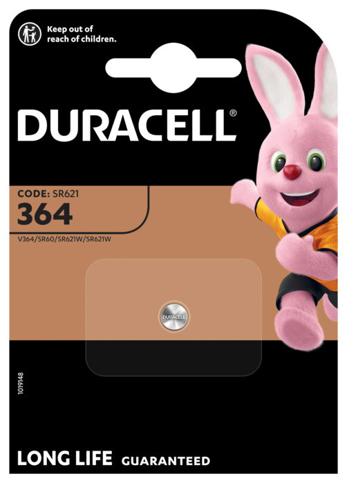 BATTERI SILVEROXID KLOCKA DURACELL 364 SILVEROXID