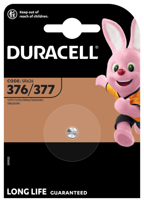 BATTERI SILVEROXID KLOCKA DURACELL 376/377 SILVEROXID