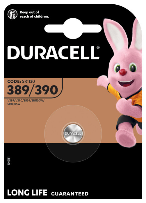 BATTERI SILVEROXID KLOCKA DURACELL 389/390 SILVEROXID