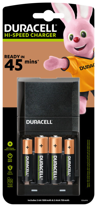 LADDARE NIMH DURACELL CHARGER 45MIN
