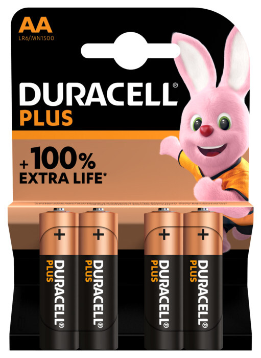 duracell Batteri alkal duracell plus aa/lr6 alkali