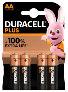 duracell Batteri alkal duracell plus aa/lr6 alkali