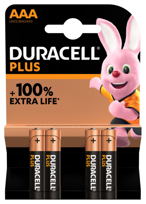duracell Batteri alkal duracell plus aaa/lr03 alkali
