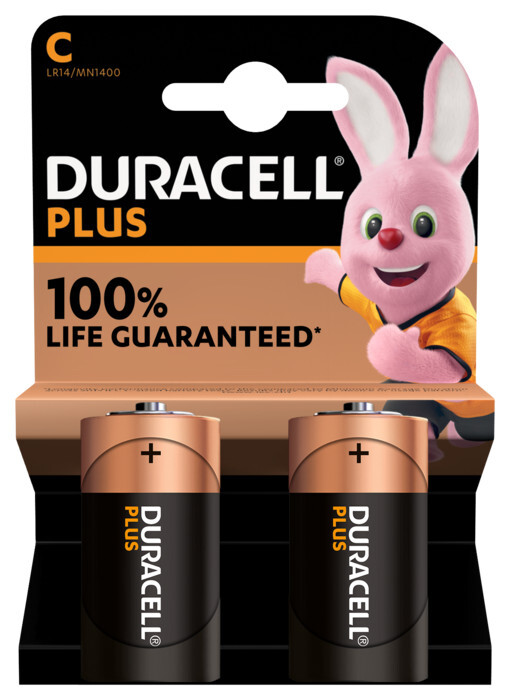 BATTERI ALKAL DURACELL PLUS C/LR14 ALKALI