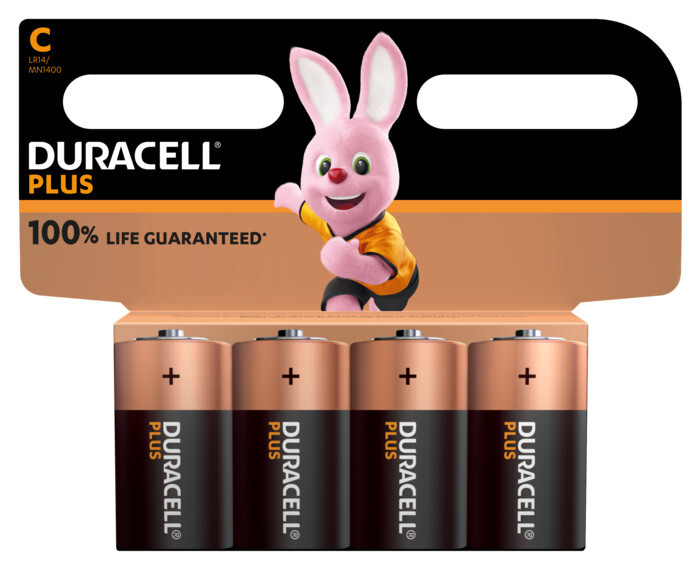 BATTERI ALKAL DURACELL PLUS C/LR14 ALKALI
