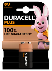 duracell Batteri alkal duracell plus 9v/6lr61 alkali