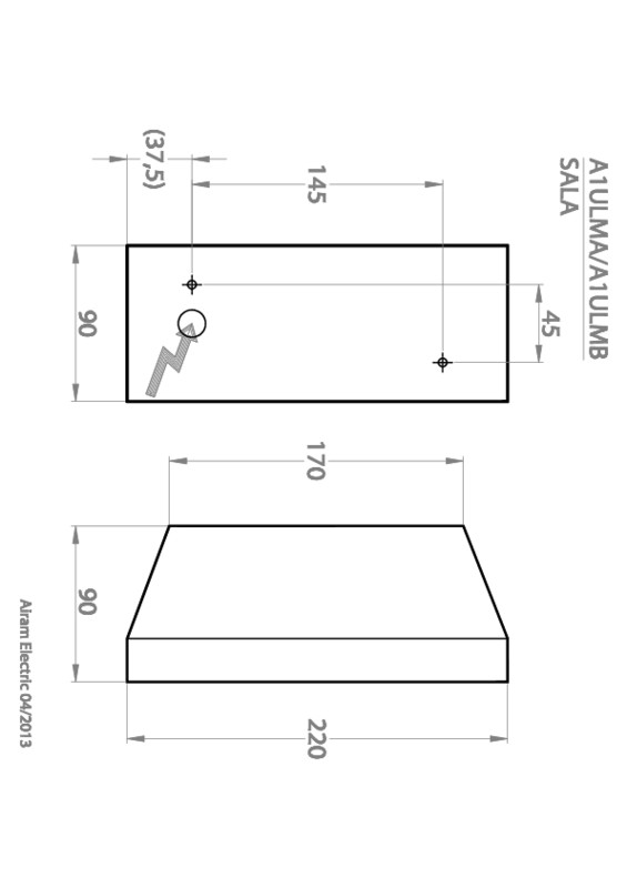 airam Yleisvalaisin sala double ip44 2xgu10 glc wh sala d