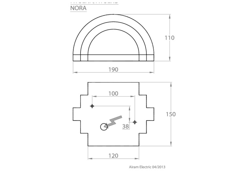 airam Yleisvalaisin pinta nora ip54 6w pco wh