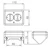 abb Socket outlet schuko, 2-g, screwless, corner