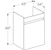 geberit Alakaappi geberit renova plan 435x345x605mm valkoinen