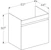 geberit Alakaappi geberit renova plan 634x446x606mm hikkoripuu