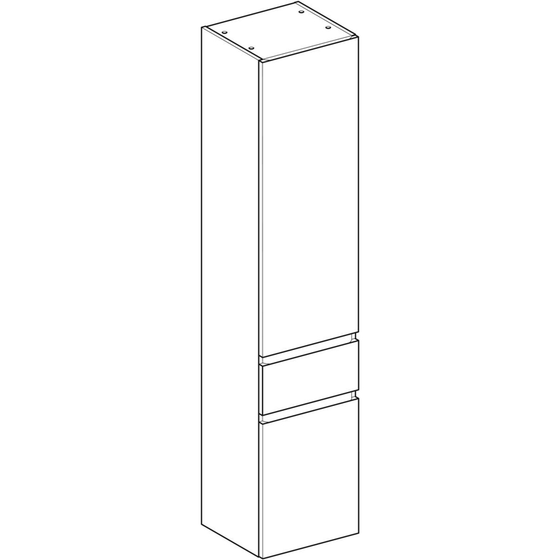 geberit Högskåp geberit renova plan 390x360x1800mm hickory ljus