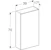 geberit Väggskåp geberit renova plan 390x173x700mm hickory