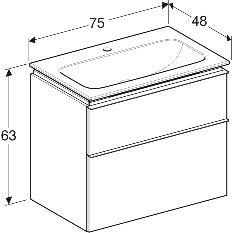 geberit Möbelpaket geberit icon 750x480x630mm ek
