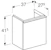 geberit Alakaappi geberit icon 370x279x415mm tammi