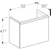 geberit Cabinet for washbasin icon 520x307x415mm sand grey