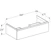 geberit Cabinet for washbasin icon 888x476x247mm matt white