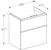 geberit Cabinet for washbasin icon 592x416x615mm white
