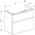 geberit Allaskaappi geberit icon 740x416x615mm tammi