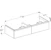 geberit Cabinet for washbasin icon 1184x476x247mm oak